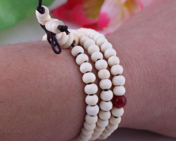 六种手串,白色五通六眼菩提手串