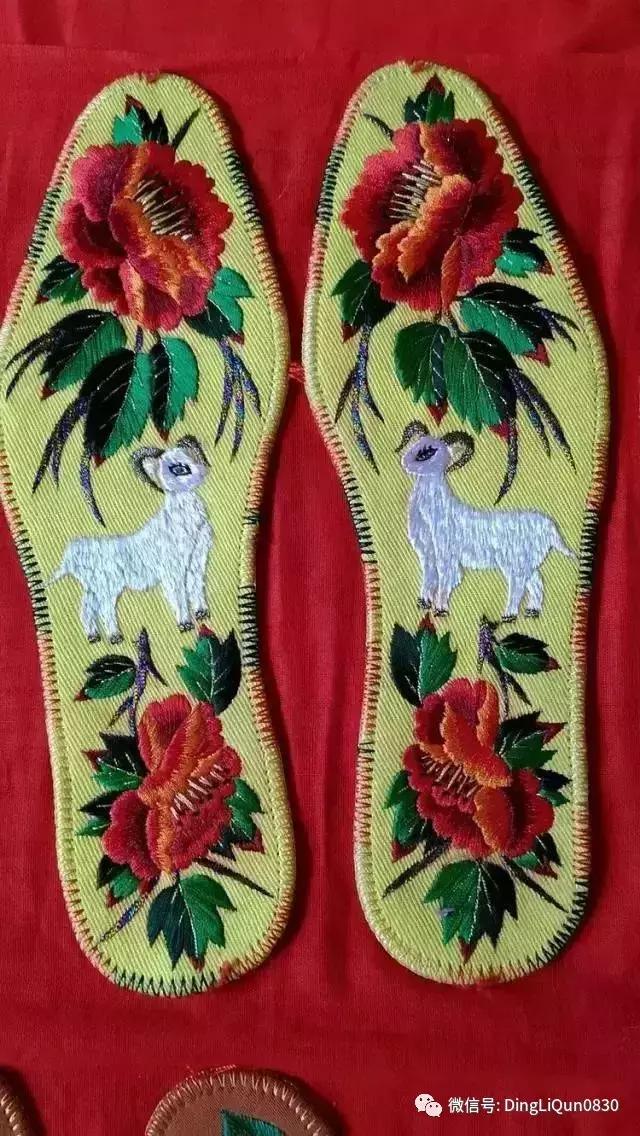 刺绣作品简单的,老式刺绣喜字的鞋垫刺绣方法
