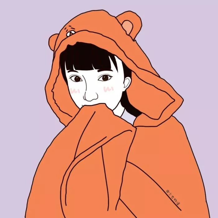 中性头像手绘森系,头像创意个性独特原宿手绘