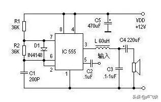 集成555定时器的电路实验,555定时器由哪两种电路组成