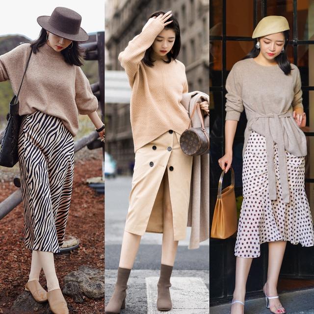 一条半身裙多种穿法夏季穿搭,穿半身裙该怎样穿搭