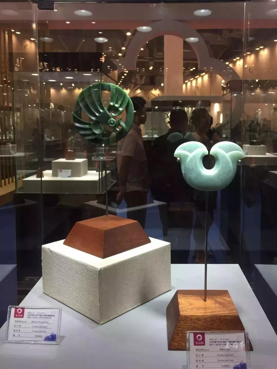 十三届子冈杯玉雕,子冈杯玉雕作品展现场