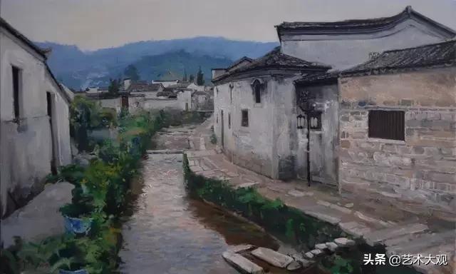 广州美院油画风景写生作品欣赏,播放中国美院风景油画写生视频