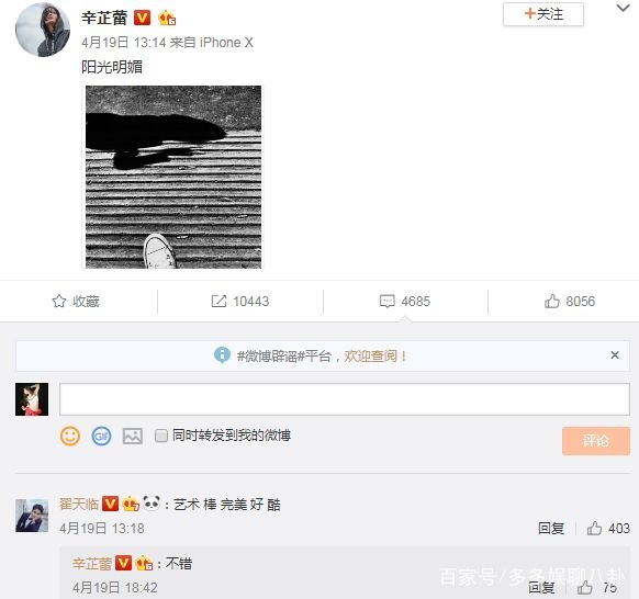 辛芷蕾和翟天临发文,翟天临辛芷蕾绯闻照片