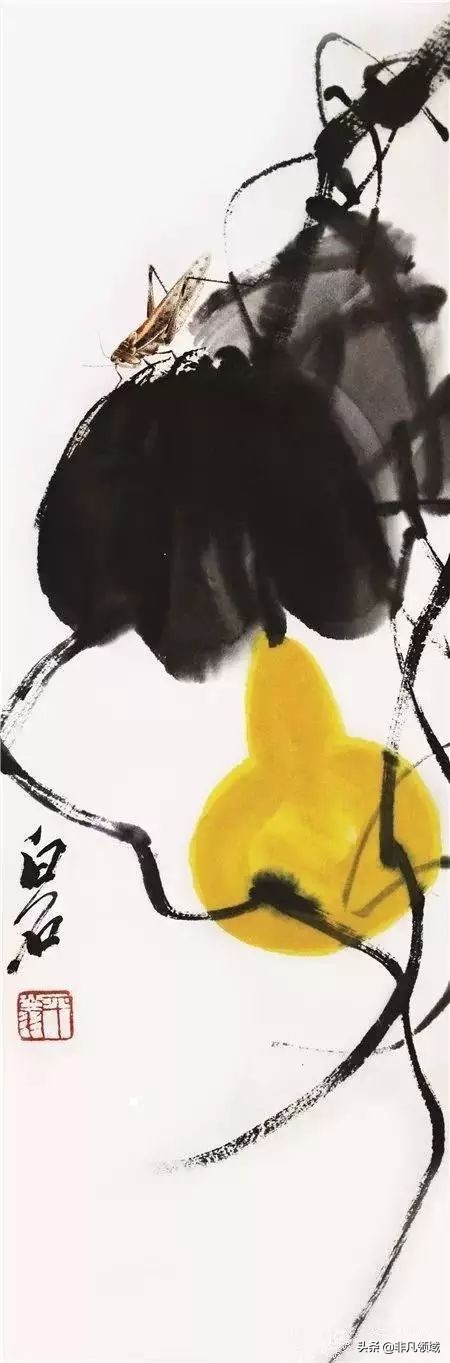 齐白石葫芦作品,齐白石葫芦寓意