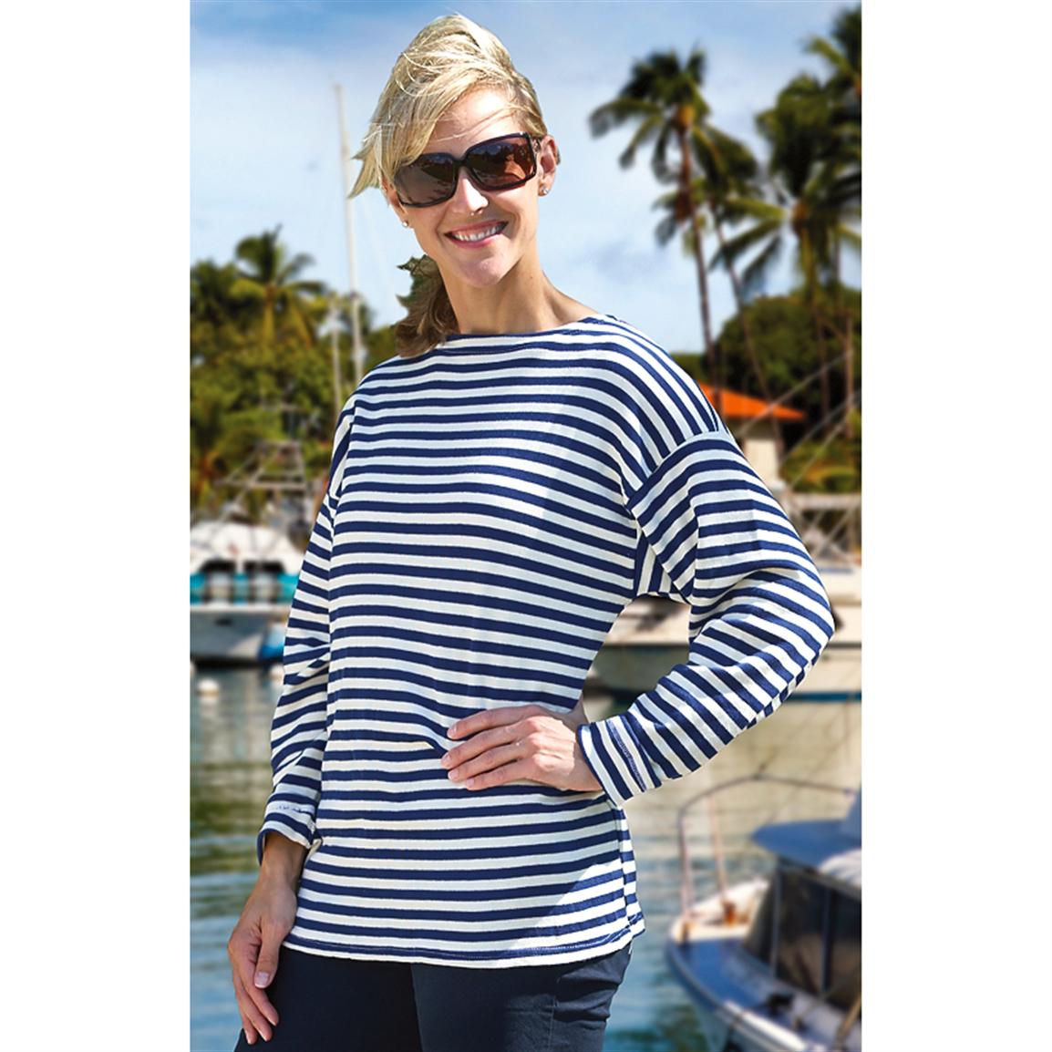 水兵衫也能这么好看,地中海国家设计的蓝白条纹女装