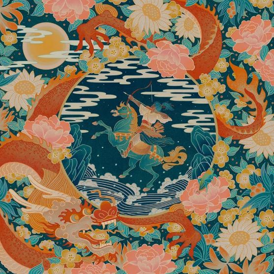 她画的这套《神秘博士》中国风系列，“美哭了”万千网友