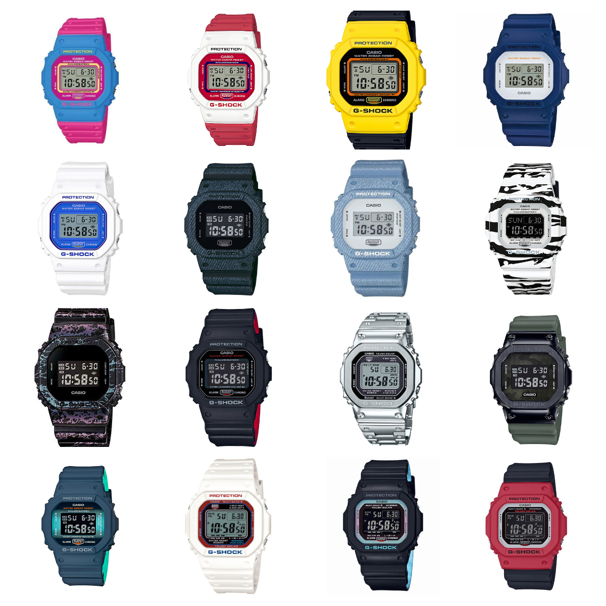 卡西欧g-shock最有价值的表,卡西欧g-shock系列小方块怎么选