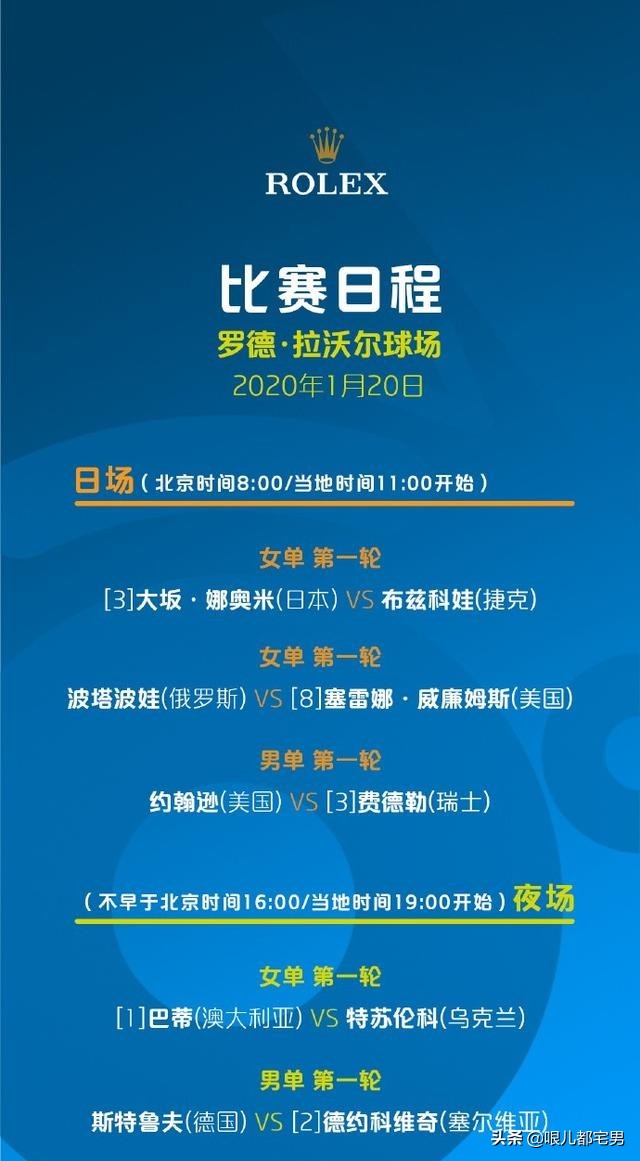 澳大利亚网球公开赛男单2024直播,澳大利亚网球公开赛女单决赛时间