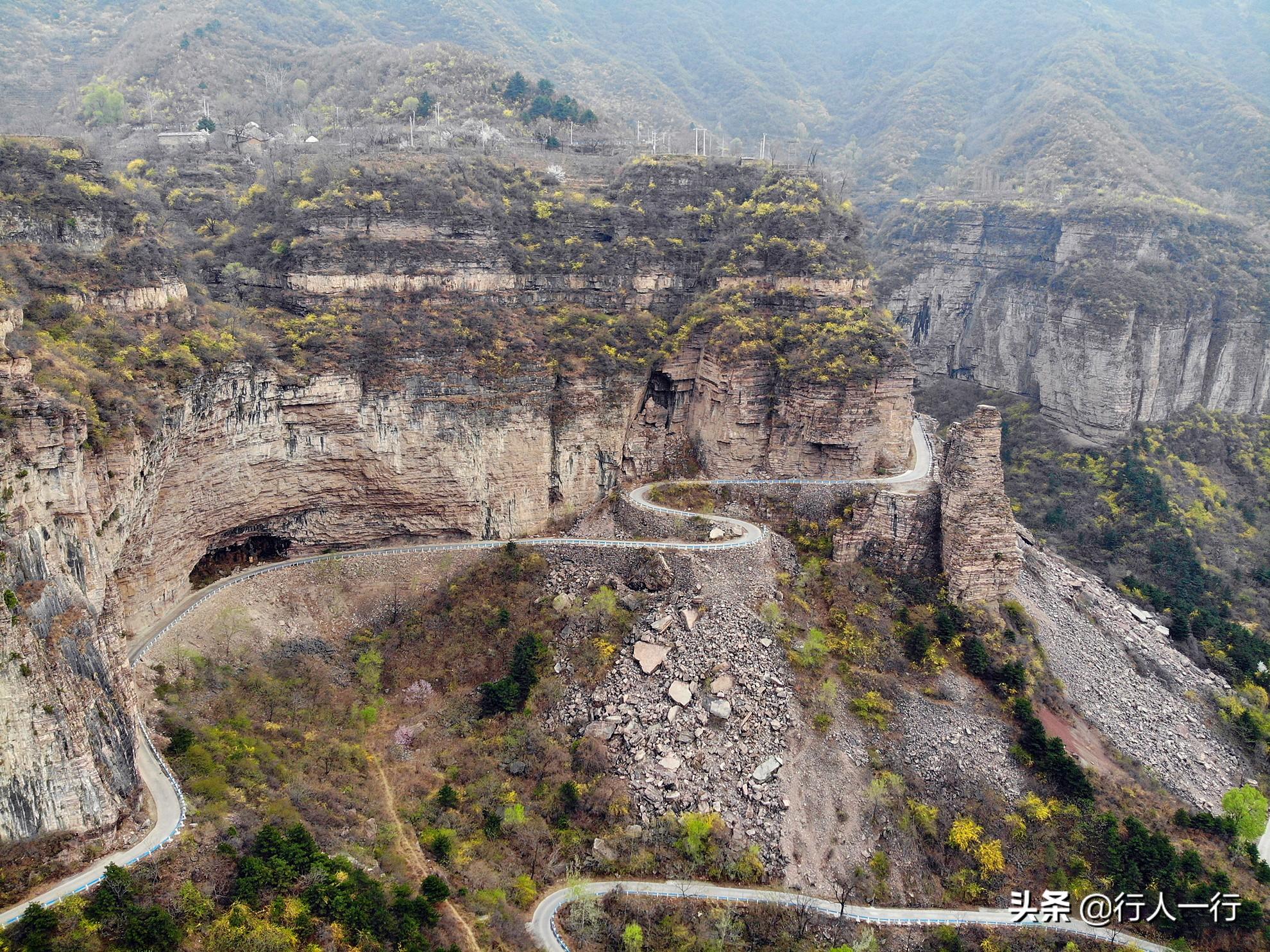 河南太行山悬崖古村,林州太行绝美古村落