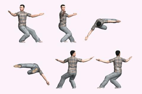 二十四式太极拳动画全方位展示,太极拳二十四式中第18至23式教学