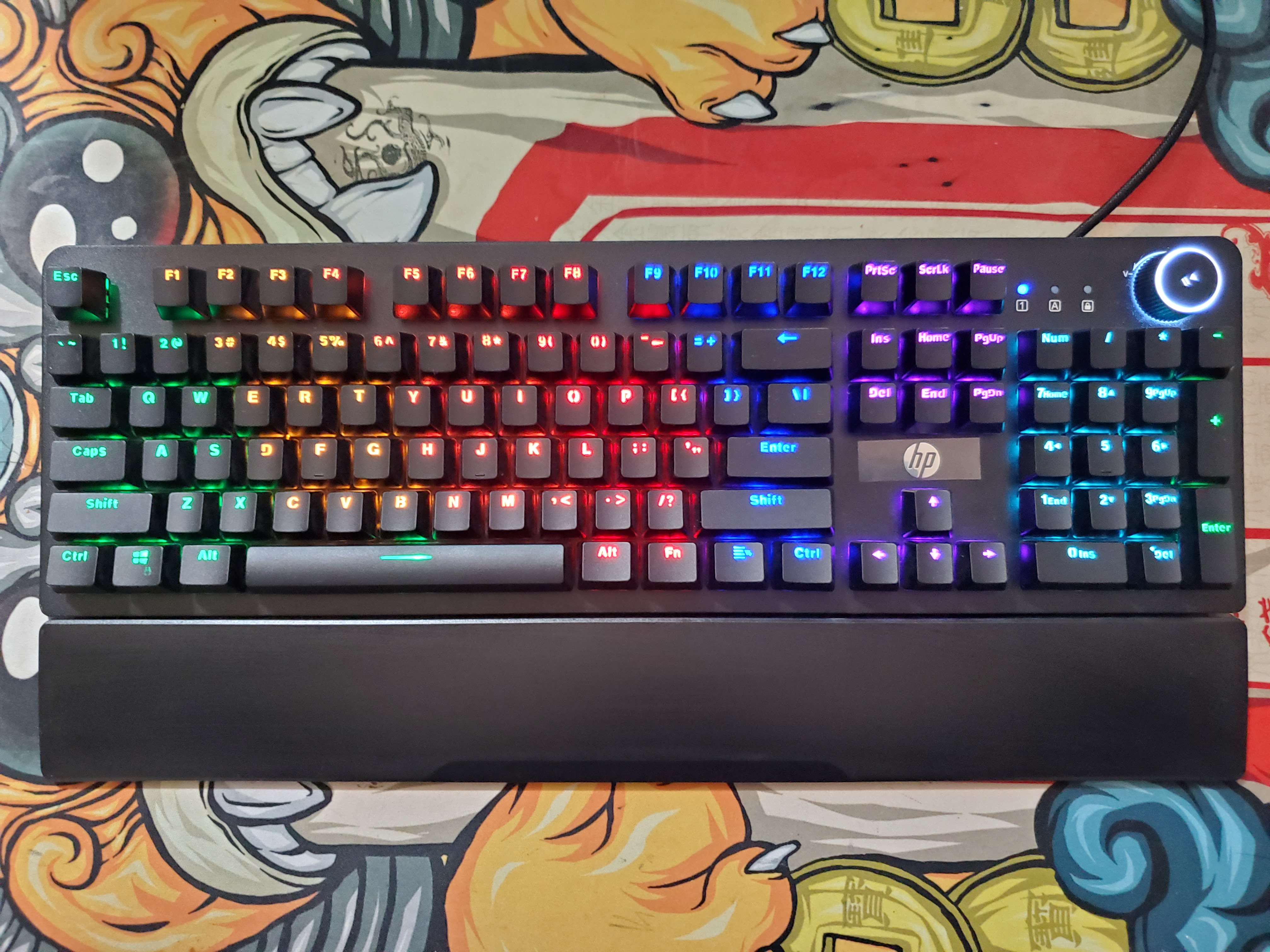 惠普机械键盘只亮方向键,惠普朋克机械键盘评测