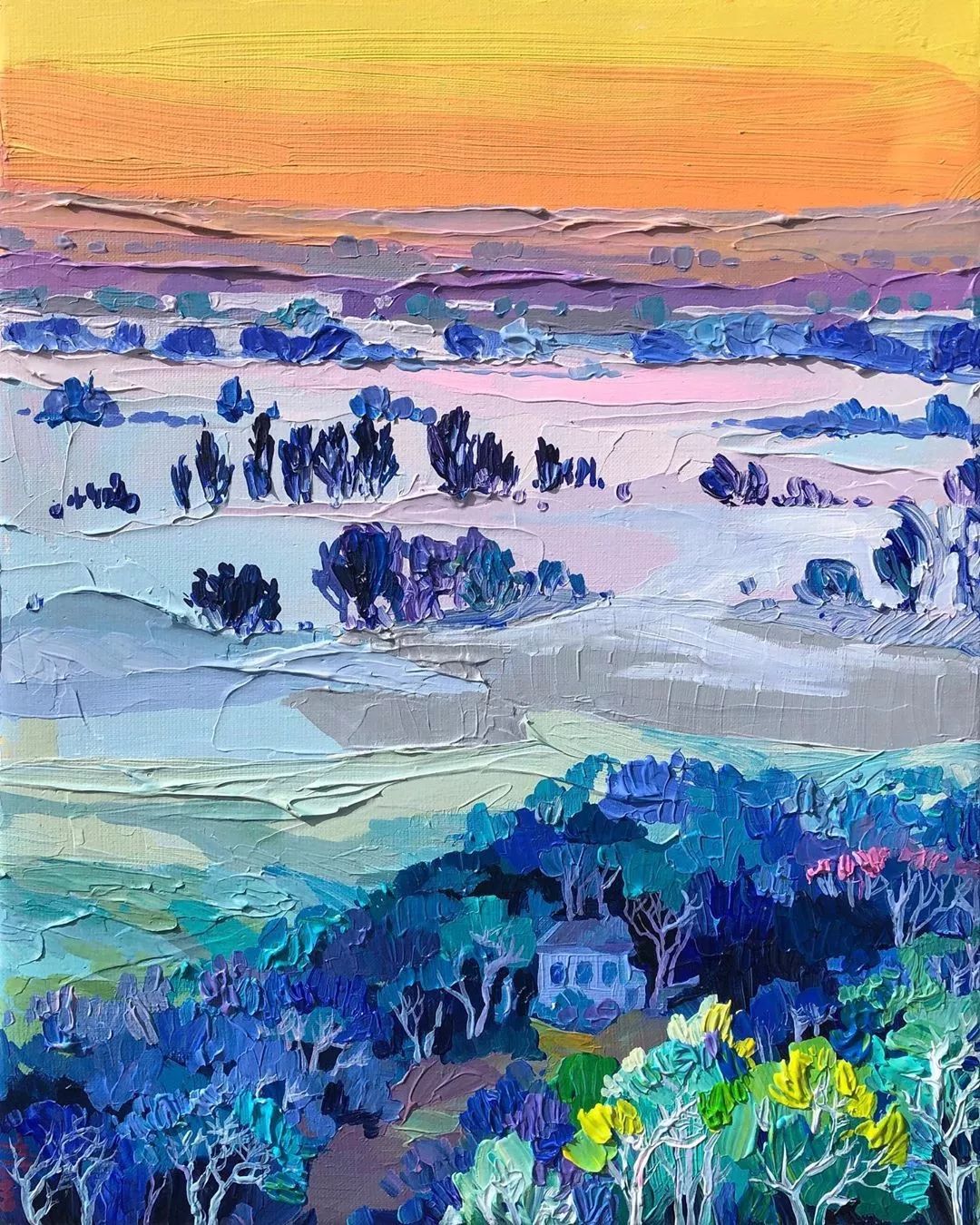 简单又有艺术感的油画怎么画,油画风景细节怎么画