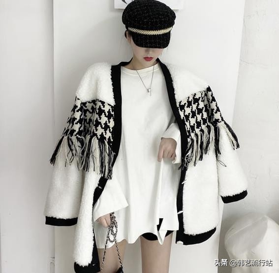 韩版穿搭女装高级感春,女装毛衣新款韩风搭配