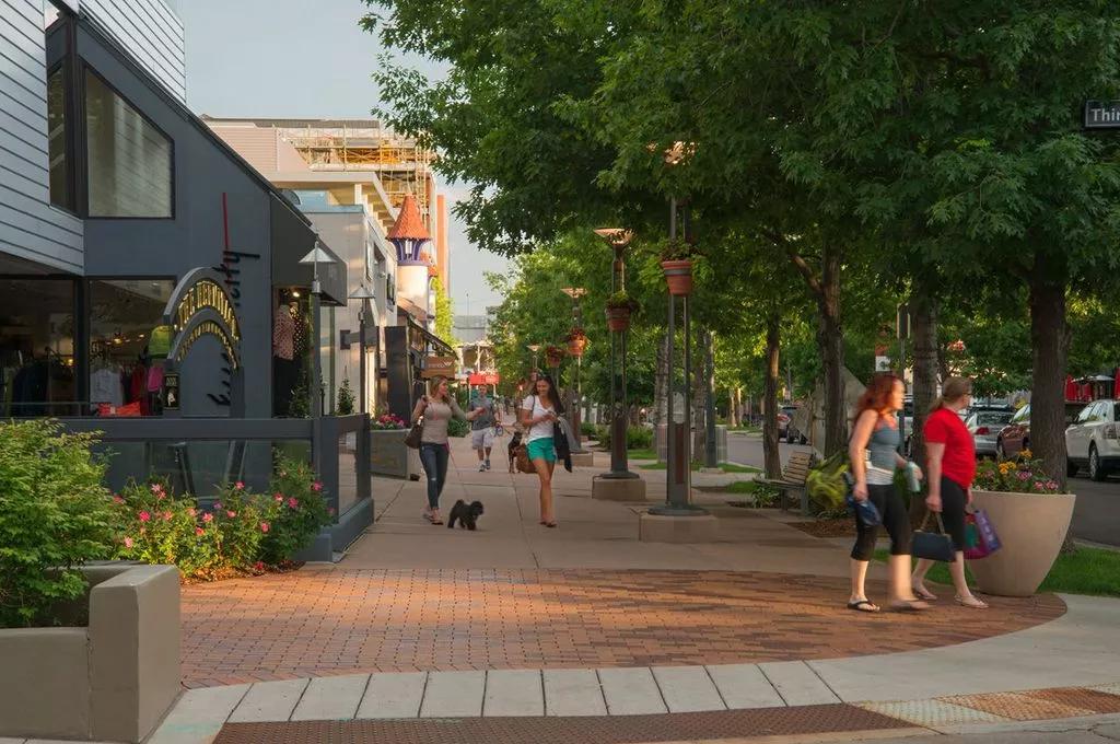 六七十年代商业街景观设计,复古商业街景观设计