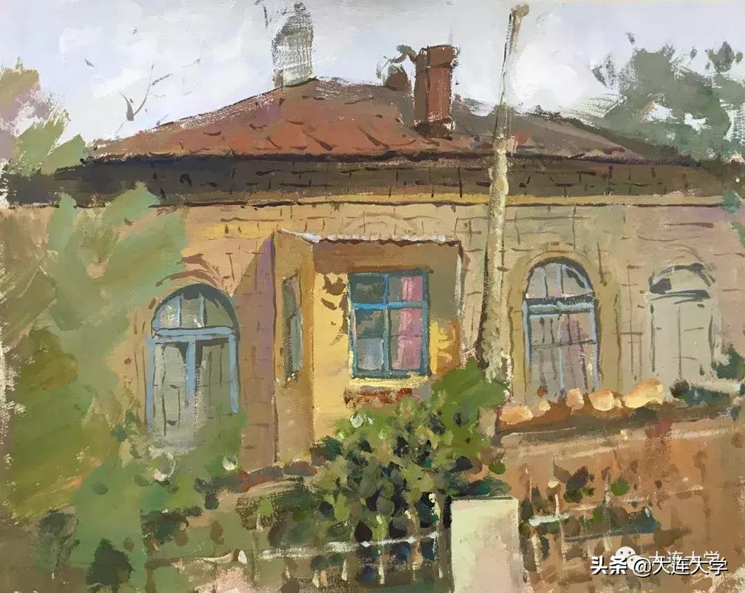 简单又好看的大连画,美丽大连我的家绘画