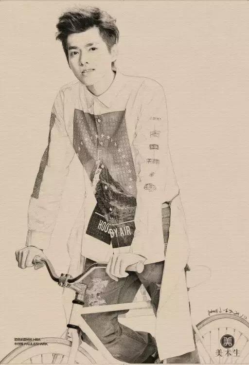 明星素描图片大全大图,画明星素描视频教程