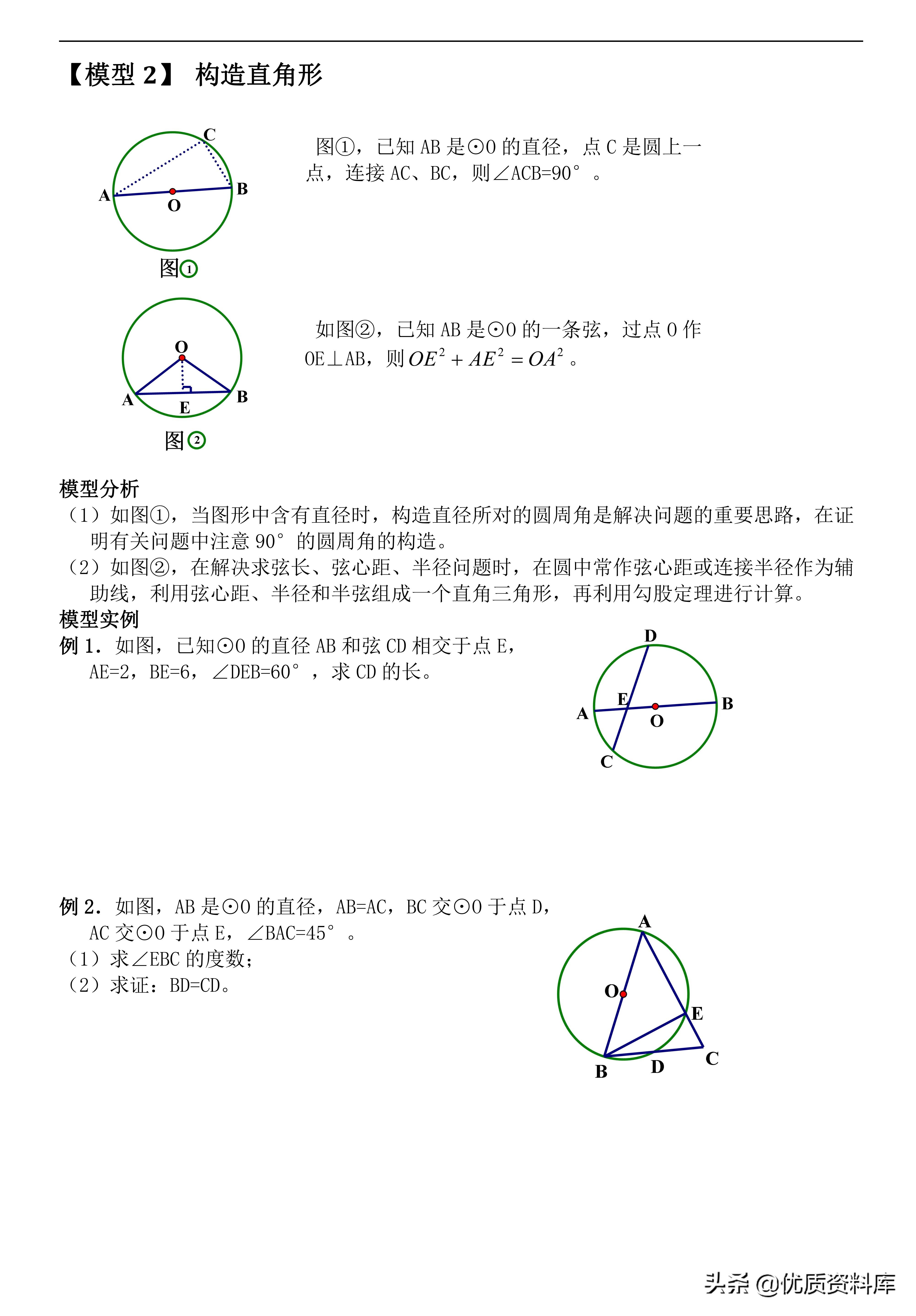 初中几何模型与解题通法下载,初中几何48个解题模型这本书好吗