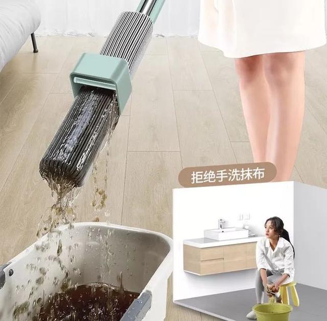 多功能拖把打扫贼干净,灰尘清理加长拖把