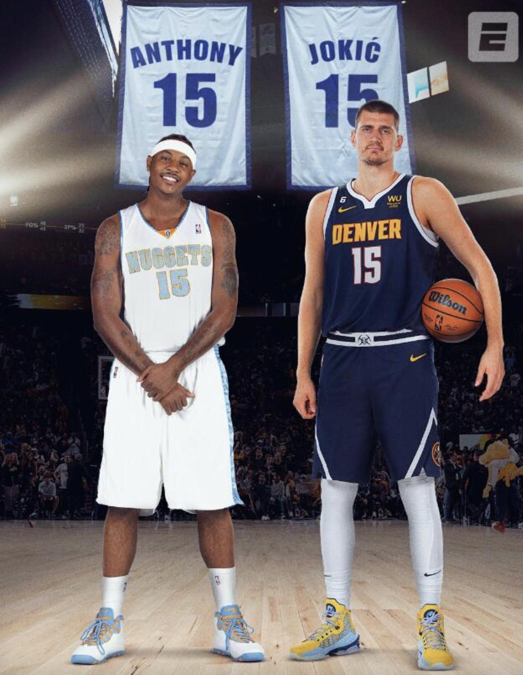 掘金退役安东尼球衣约基奇怎么办,安东尼约基奇掘金15号都会退役吗