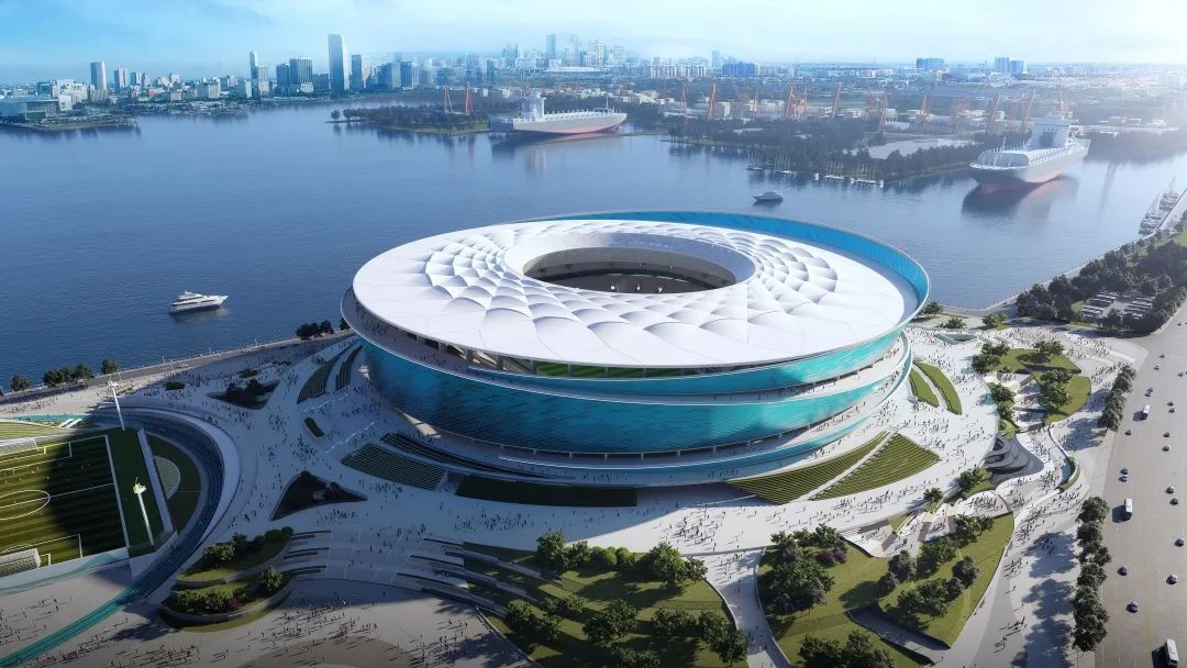 中国首座海上足球场,中国首座三面环海的世界级足球场