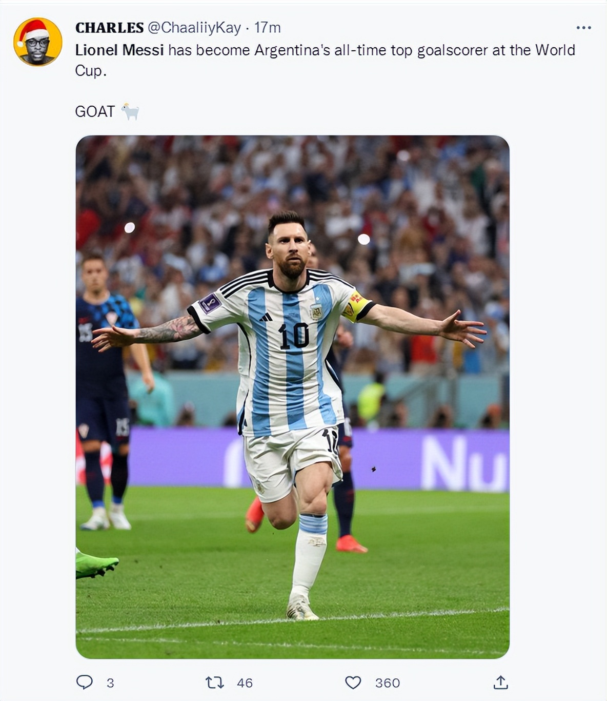 梅西仅6场就跻身队史射手榜第三,梅西首秀独造3球