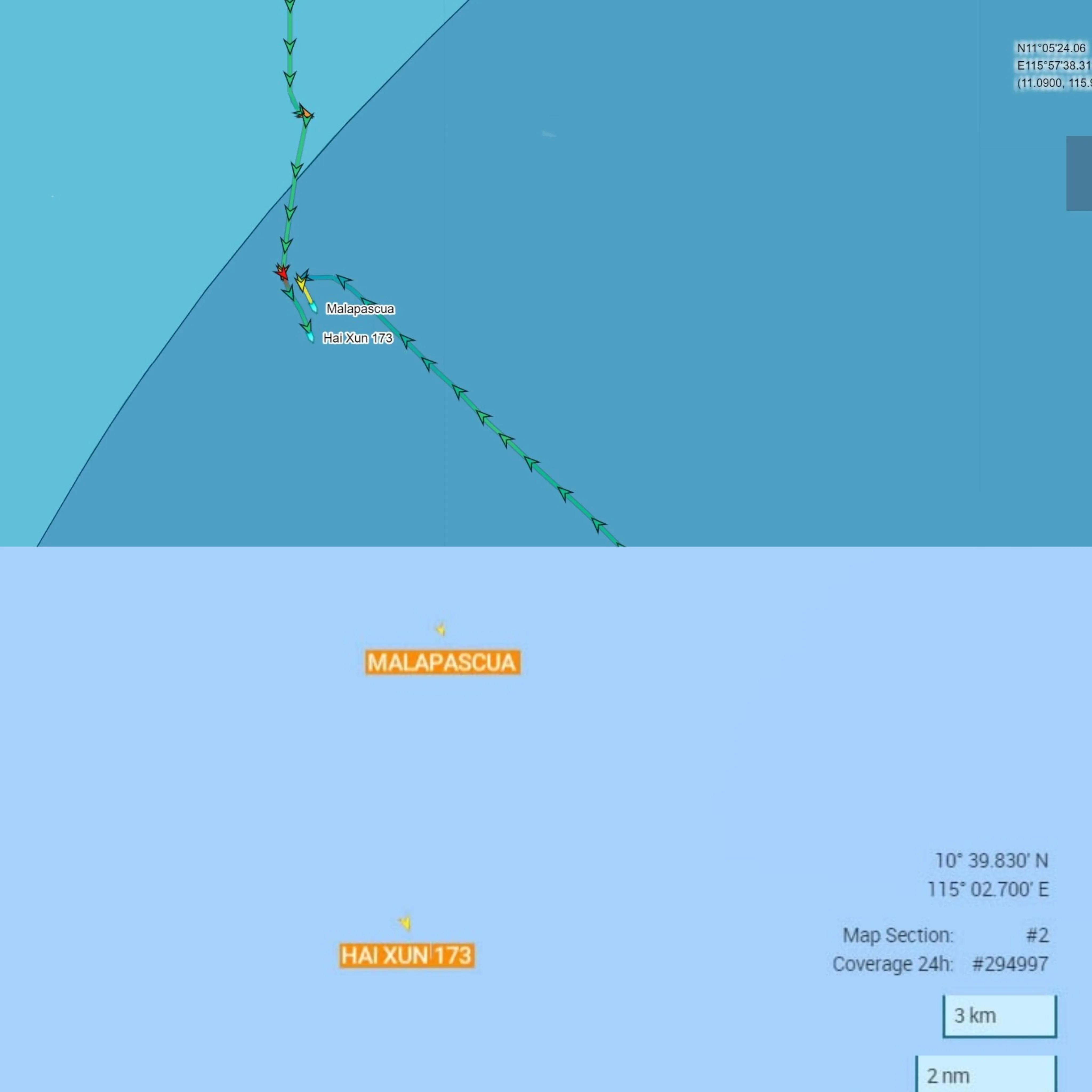 海巡173南沙巡检,海巡173船停靠码头