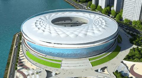 中国首座海上足球场,中国首座三面环海的世界级足球场