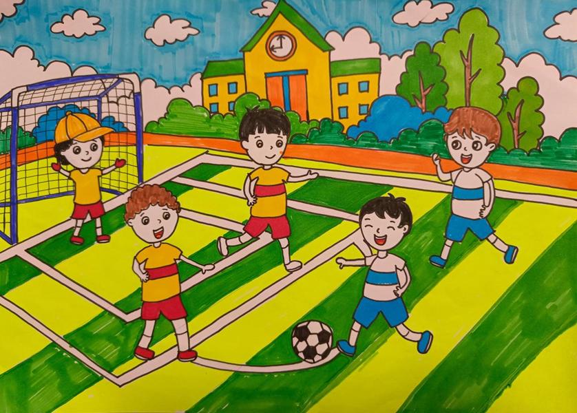 2022年文昌市小学生艺术展演,周口市文昌小学画画比赛