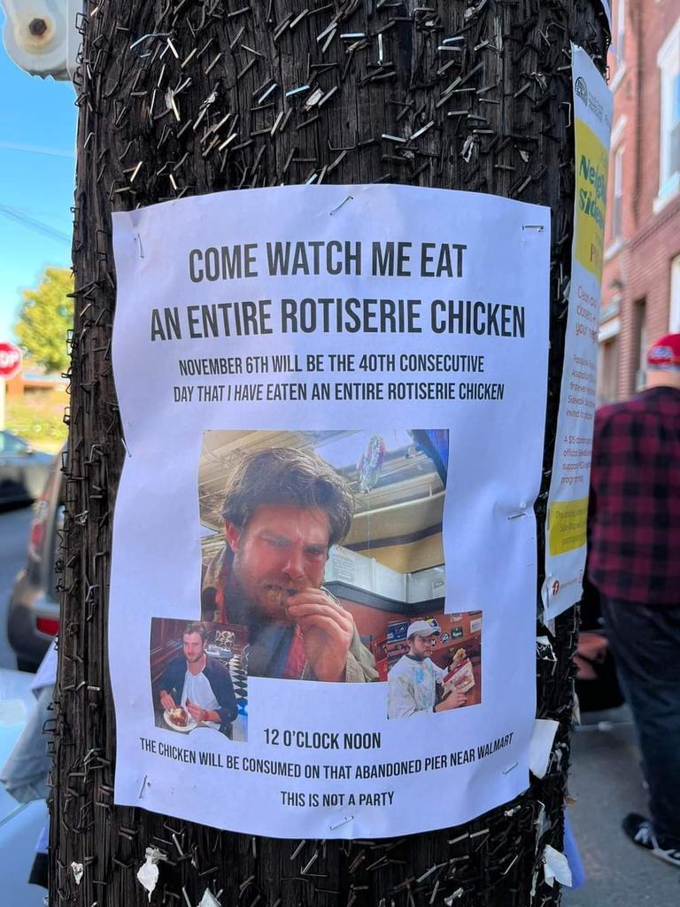 为拯救世界，美国帅哥决定狂吃40只鸡！全城500人现场围观加油