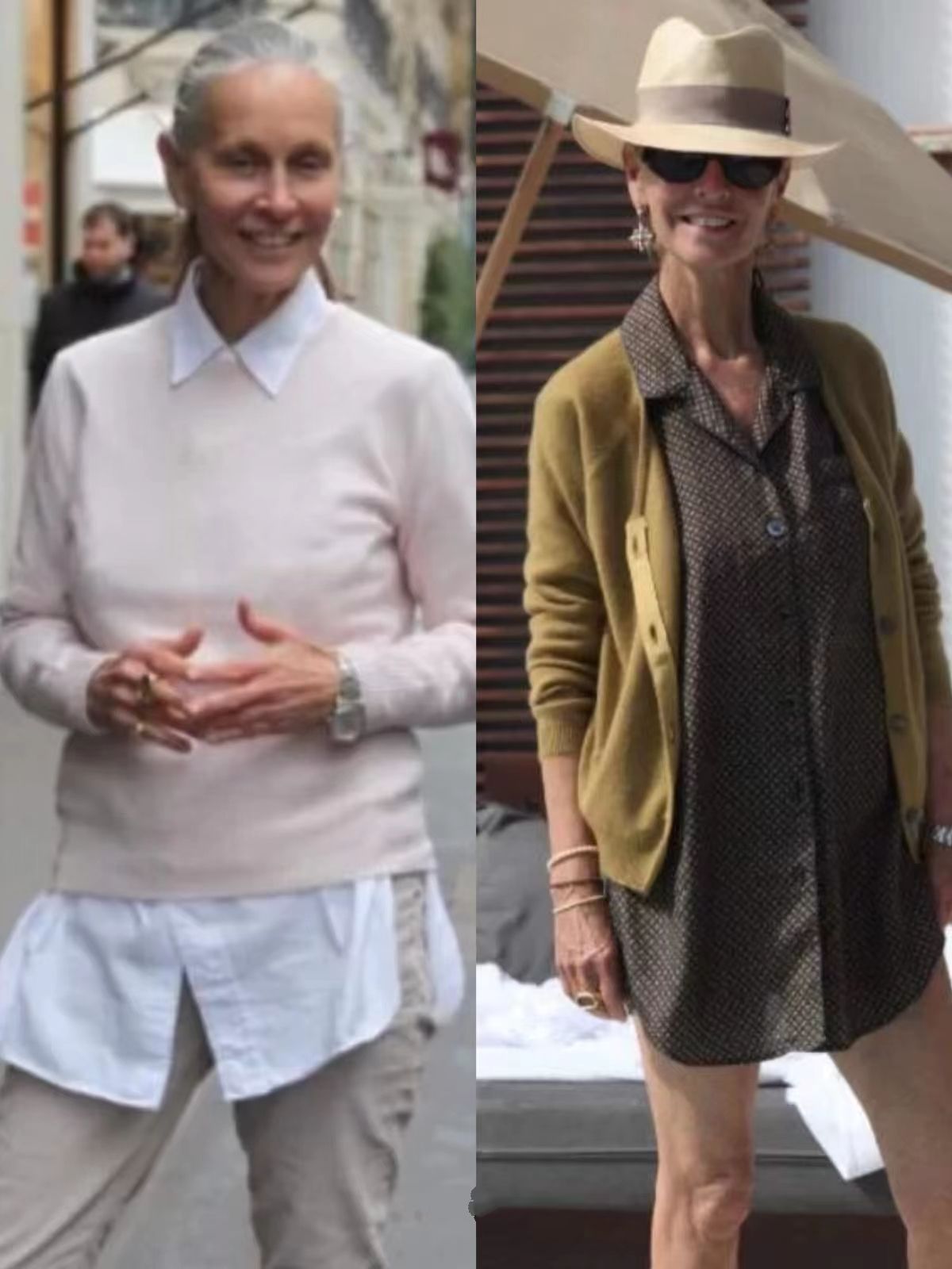 巴黎奶奶街头时尚,被51岁阿姨圈粉的少女感穿搭