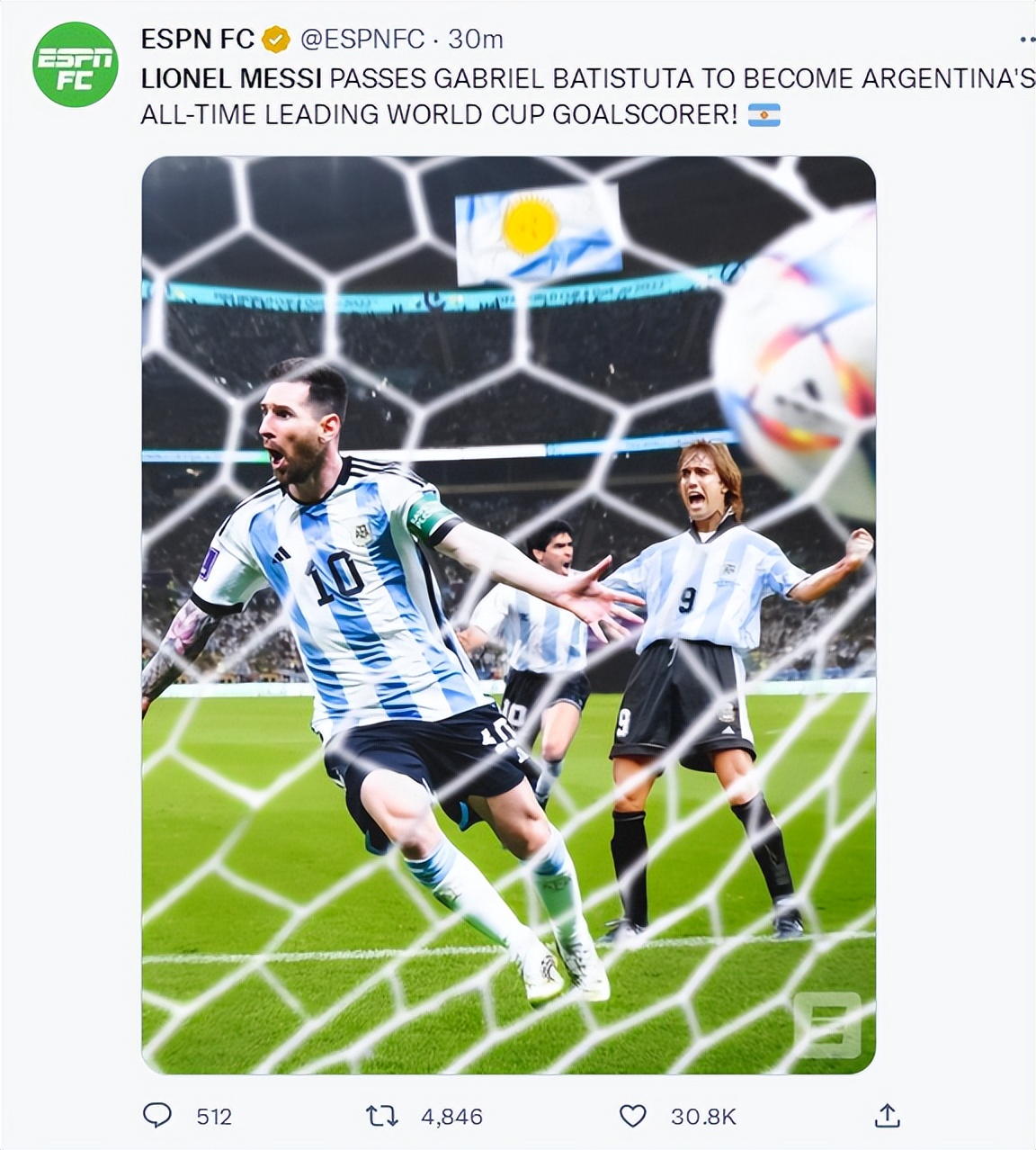 梅西仅6场就跻身队史射手榜第三,梅西首秀独造3球