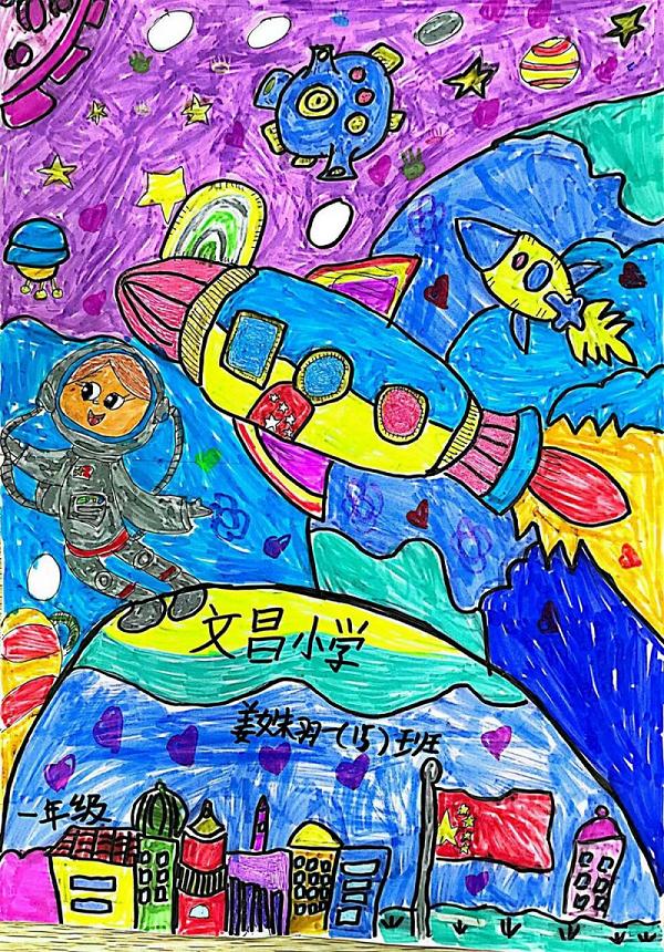 2022年文昌市小学生艺术展演,周口市文昌小学画画比赛
