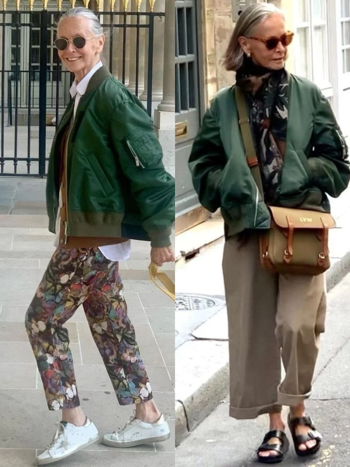 巴黎奶奶街头时尚,被51岁阿姨圈粉的少女感穿搭